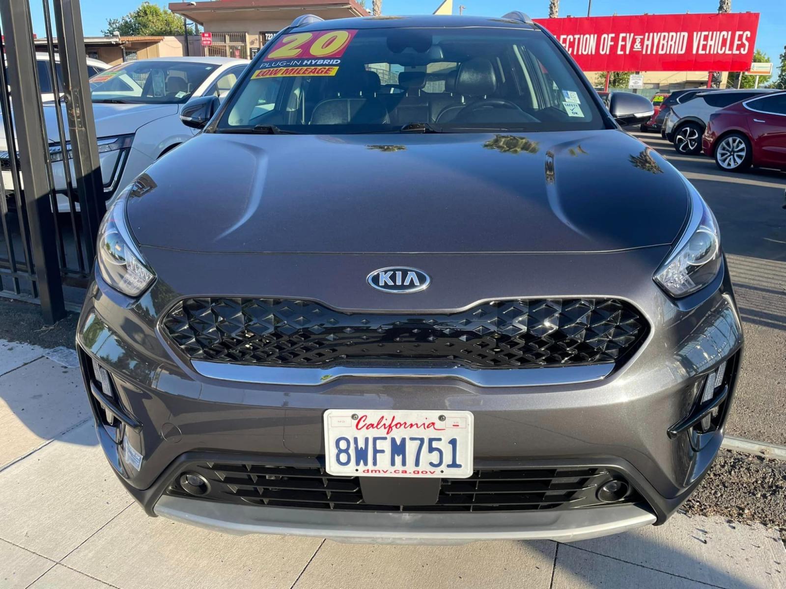 2020 DARK GRAY /BLACK Kia Niro Plug In Hybrid (KNDCD3LD1L5) , located at 744 E Miner Ave, Stockton, CA, 95202, (209) 944-5770, 37.956863, -121.282082 - PLUS TAXES AND FEES - Photo #2